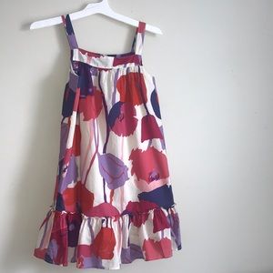 Gap kids floral ruffle bottom sun dress Large plus